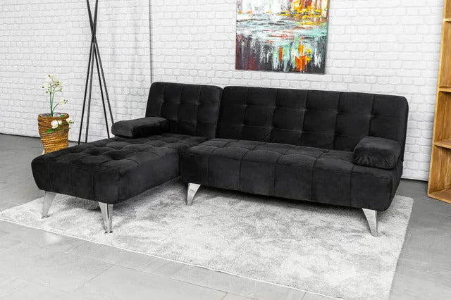 Black Nordic Corner Sofa Bed – 3 XS 198x146cm