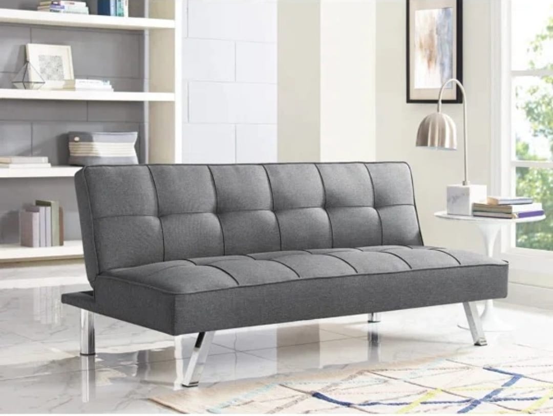 Folding 3-Seater Sofa Bed Modern Fabric – 3 Stylish Colors