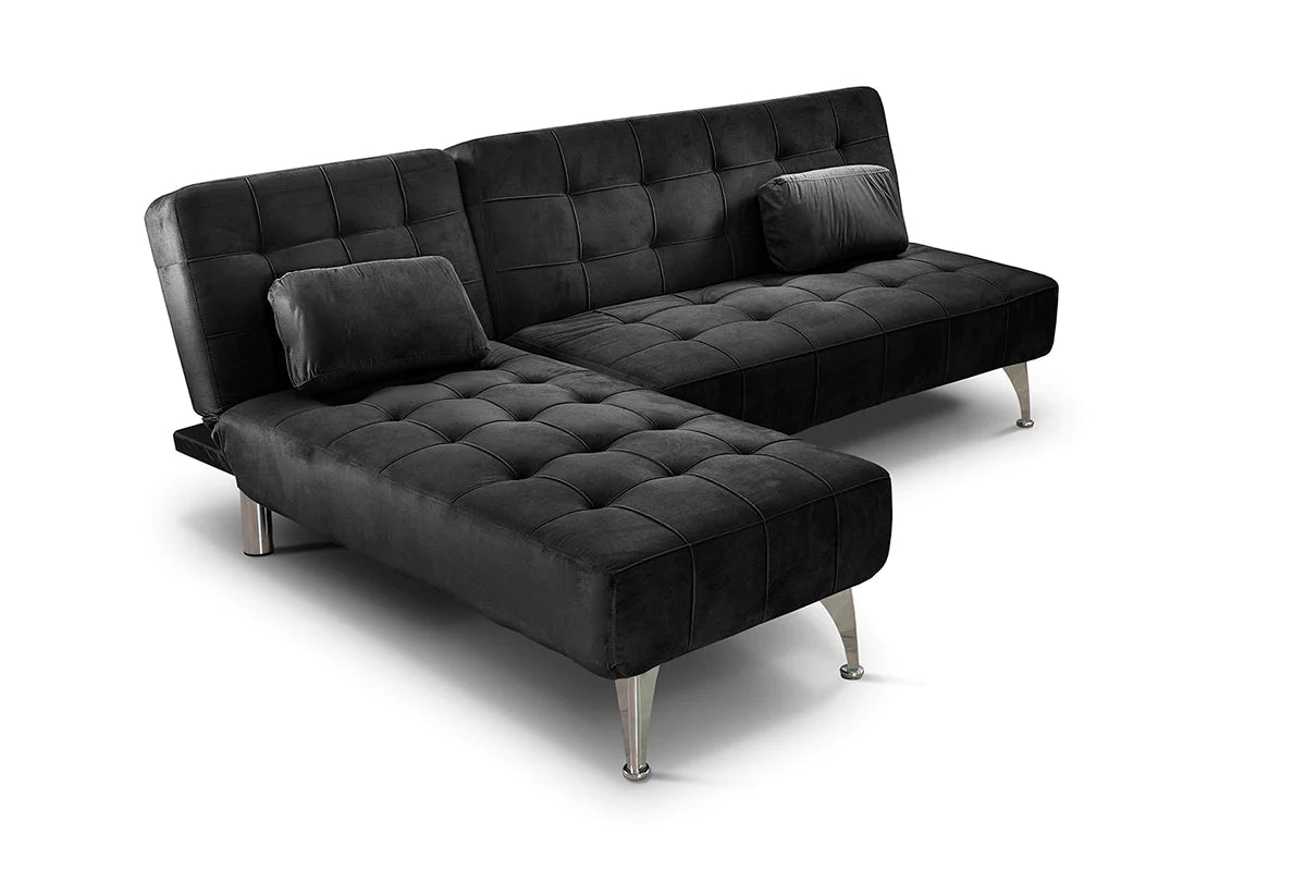 Black Nordic Corner Sofa Bed – 3 XS 198x146cm